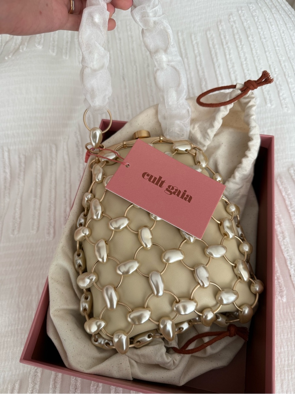 Cult Gaia Brielle Pearl Bag BRAND NEW - Picture 6 of 9